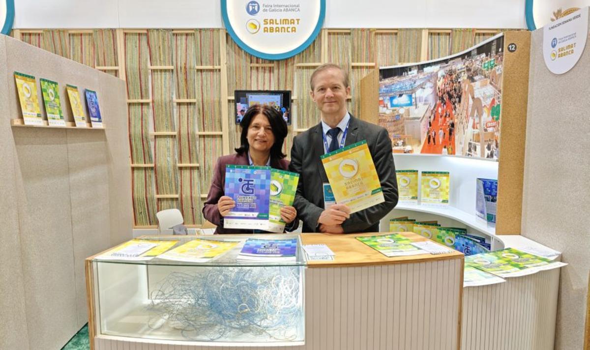 Espacio de Salimat en el stand de la Consellería do Mar.