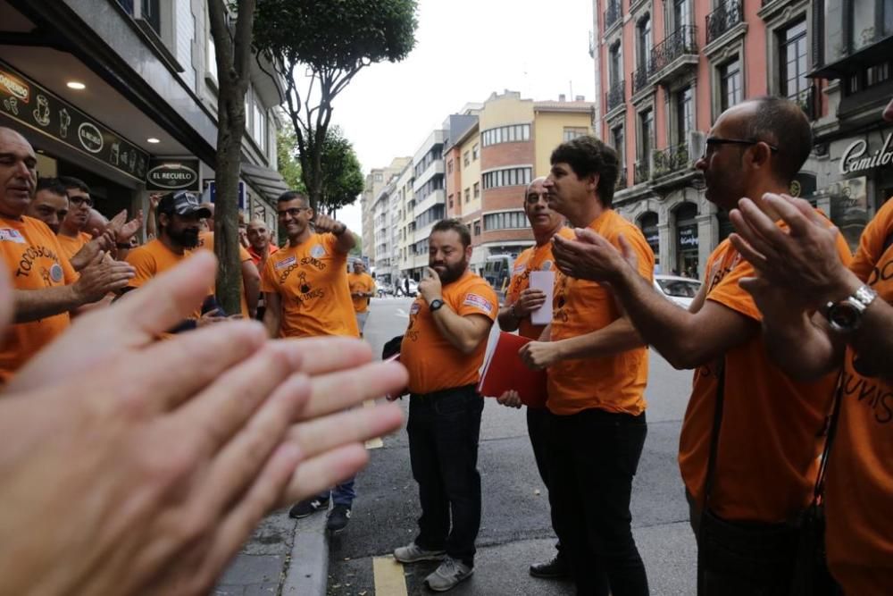 Reunión de los trabajadores de Vesuvius con SASEC