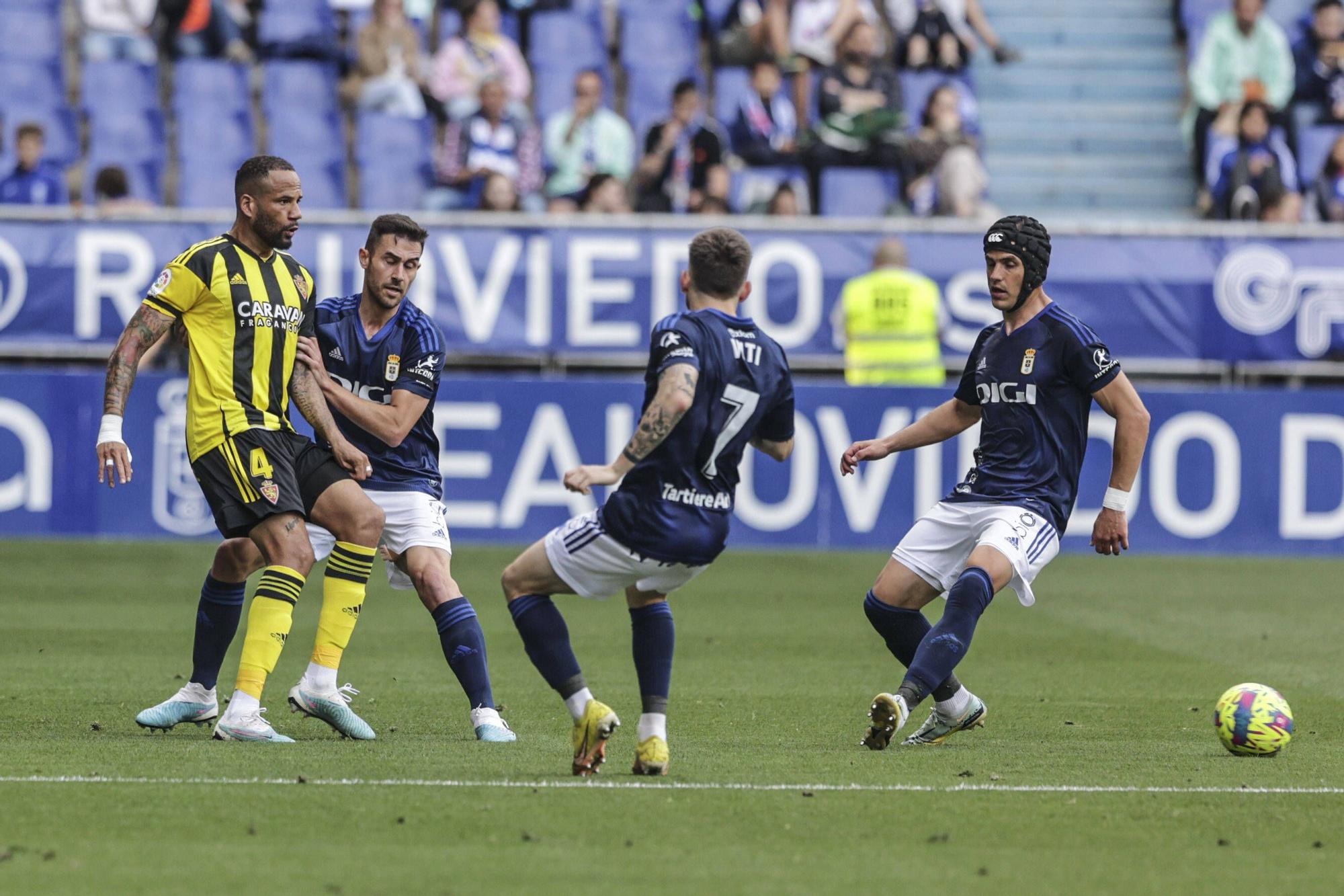 En imágenes: Así fue el partido entre el Real Oviedo y el Zaragoza en el Tartiere