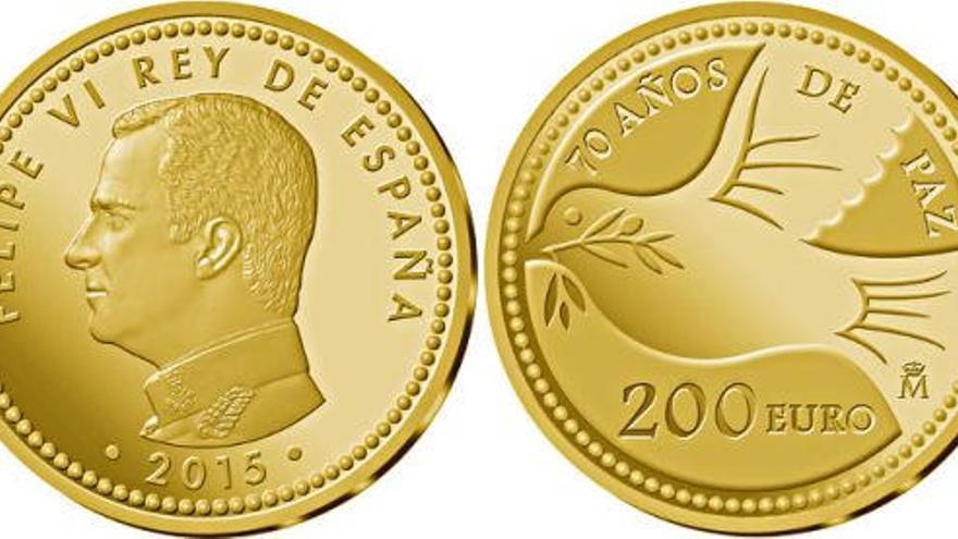 Monedas de colección especial acuñadas en 2015.