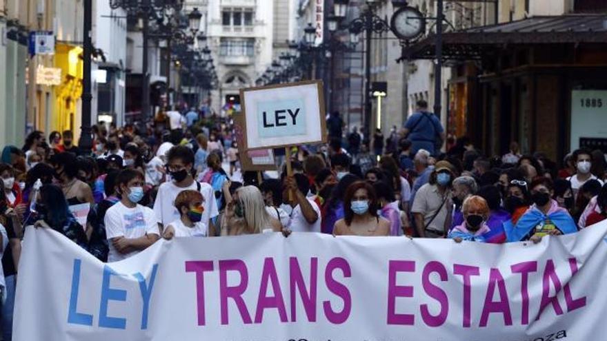 Protesta feminista en Zaragoza.