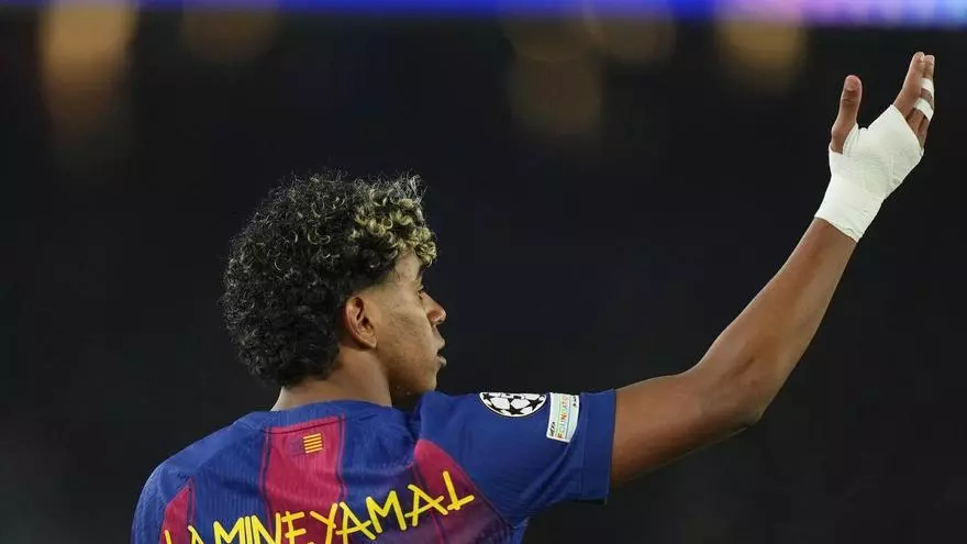 Lamine no quiso faltar a la fiesta goleadora: pidió el balón y anotó desde los once metros