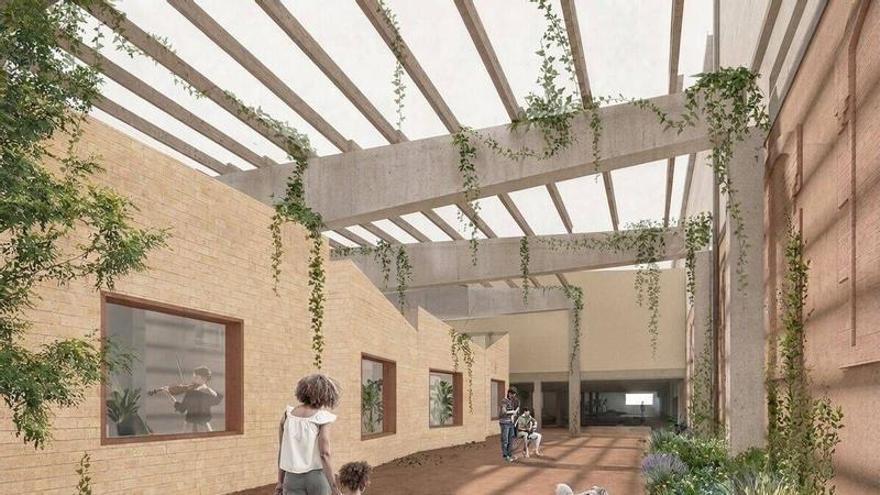 Render de l’aspecte que tindrà l’Espai Cultural de les Faixes després de la seva rehabilitació