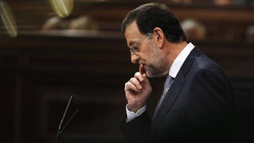 Mariano Rajoy, en el Congreso.