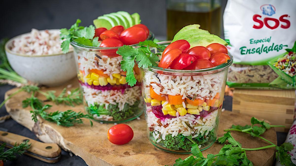 Ensalada de arroz, ideal para el verano, con SOS Especial Ensaladas