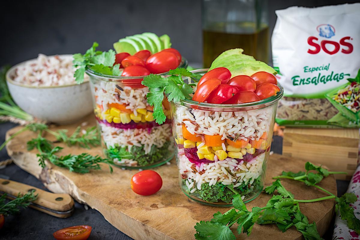 Ensalada de arroz, ideal para el verano, con SOS Especial Ensaladas