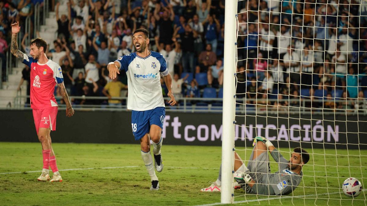 Enric Gallego, el pasado lunes ante el RCD Espanyol.