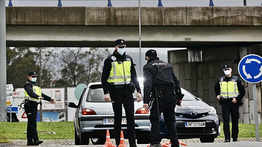 Continúan los controles perimetrales en Pontevedra