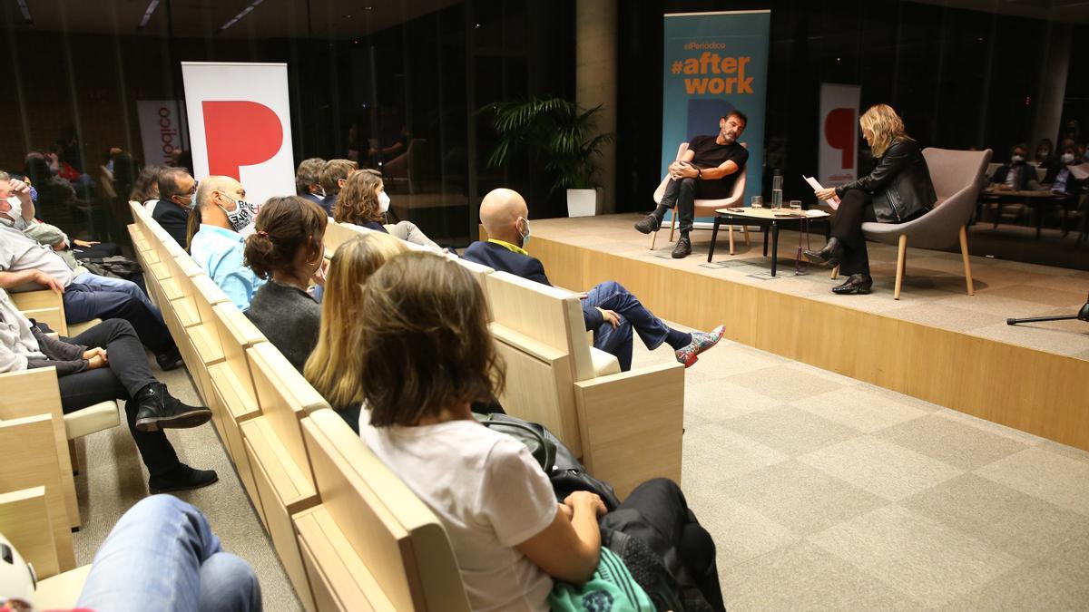 El fundador de Open Arms, Óscar Camps, durante el encuentro Afterwork de EL PERIÓDICO.