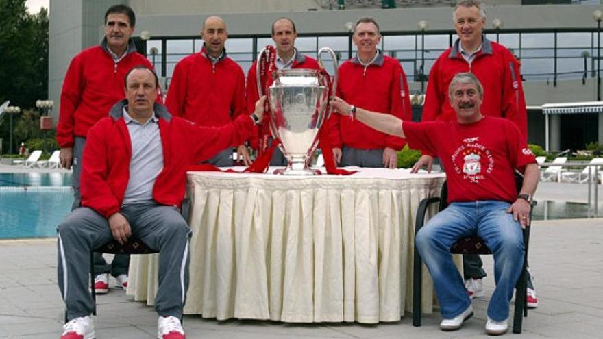 Con Herrera en el Liverpool de Benítez