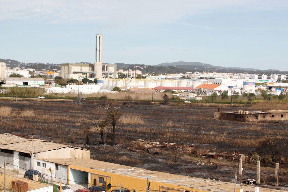 El día después del incendio en ses Feixes