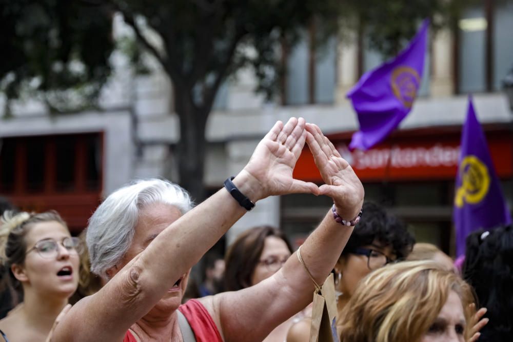 Concentraciones en Palma y en Cala Rajada en contra de la manada alemana