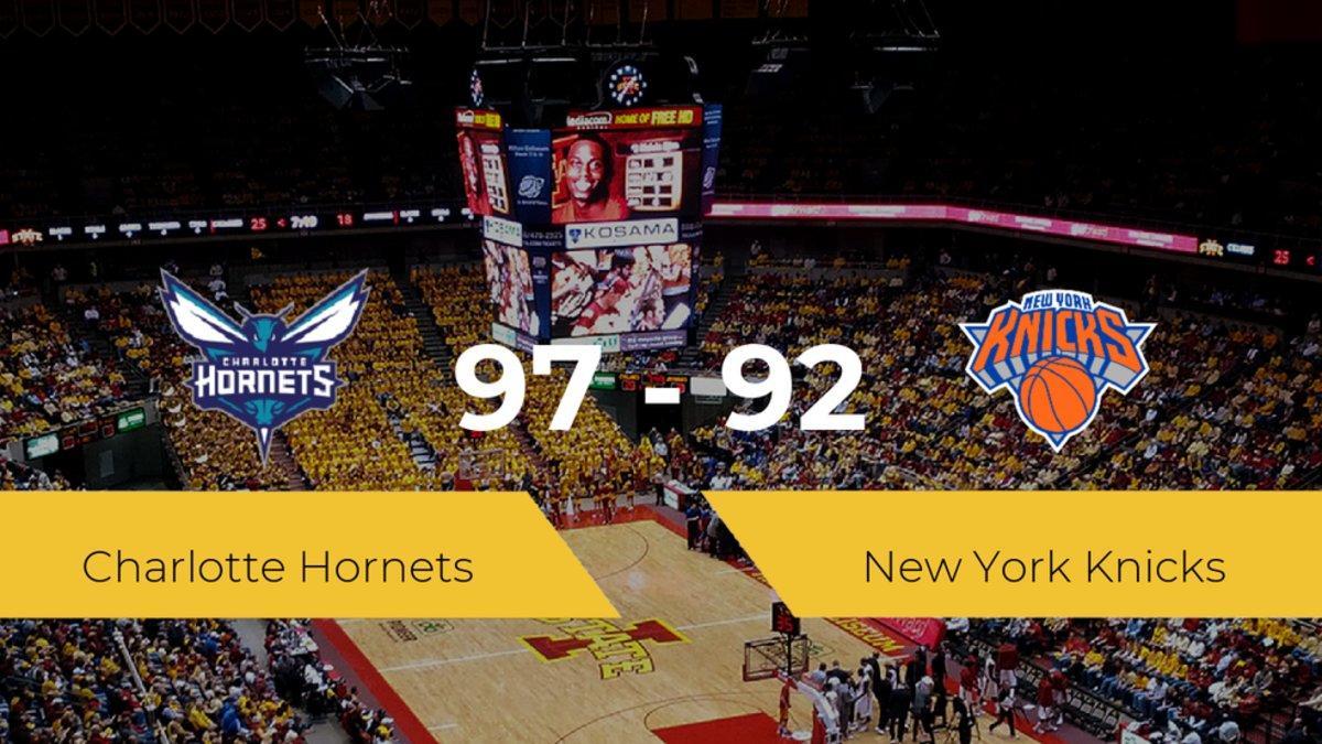 Victoria de Charlotte Hornets ante New York Knicks por 97-92
