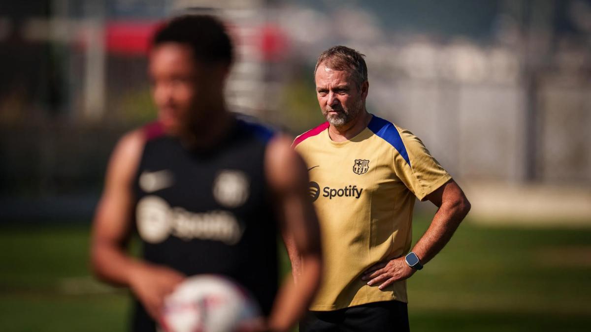 Primera sesión dominical de entrenamiento del Barça en esta pretemporada