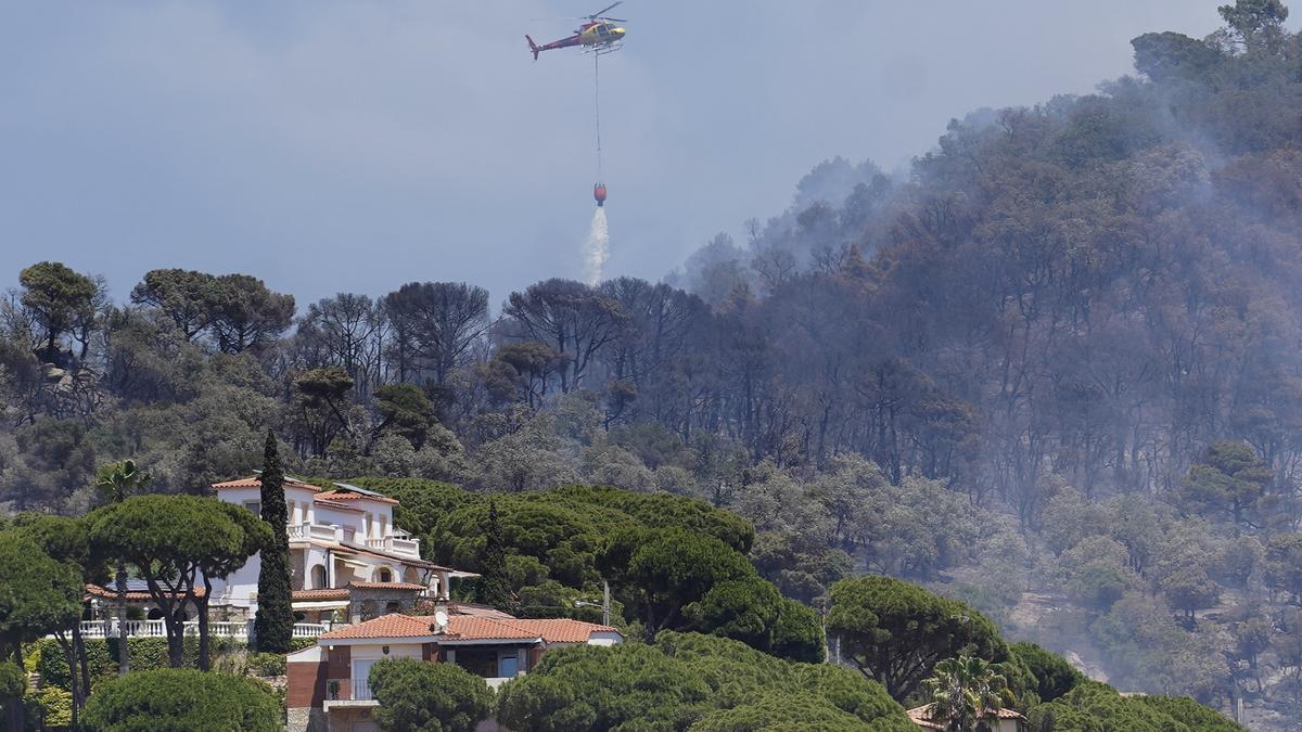 Incendi entre Lloret i Tossa