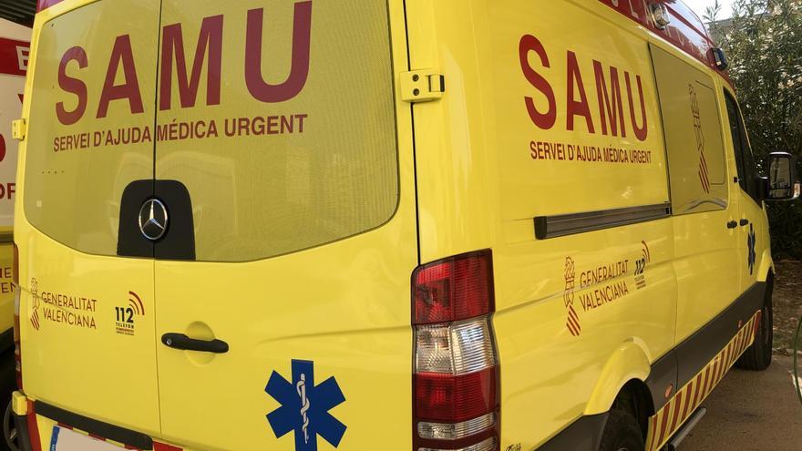 Tres heridos en un accidente de tráfico en València