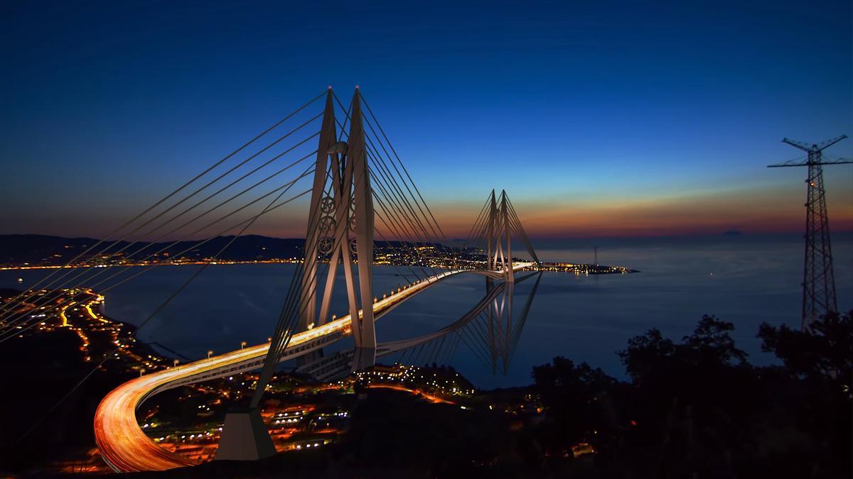 Puente Italia, Escila y Caribdis, Sicilia