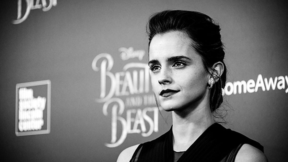 Emma Watson durante la promoción de la película de La Bella y La Bestia