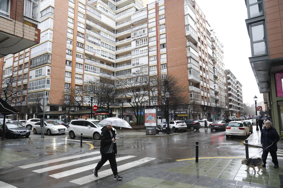 Bloques de viviendas en el barrio de La Arena.