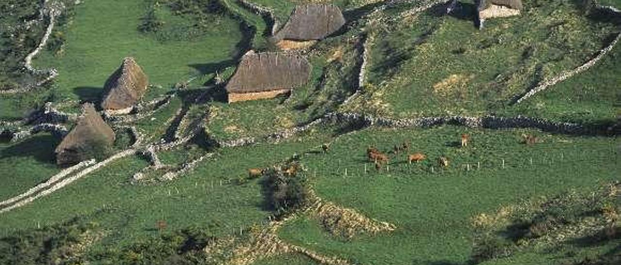 Braña de Mumián, una de las más visitadas en Somiedo.