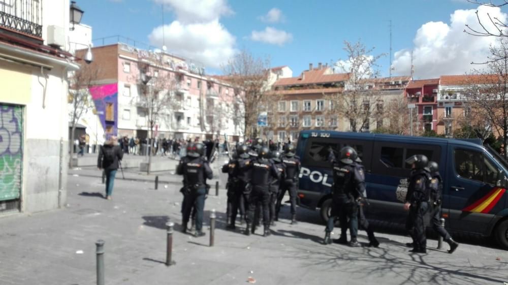 Disturbios en el madrileño barrio de Lavapiés