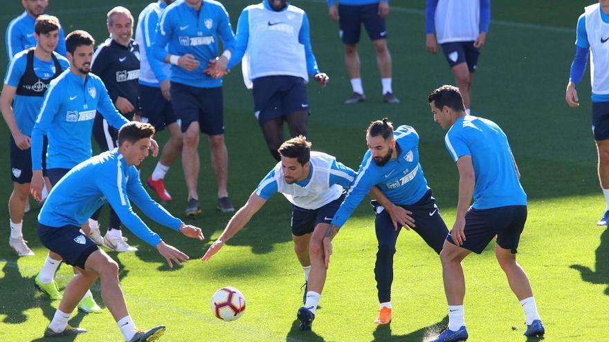 Pau, Cifu, Adrián y Luis Hernández, durante un entrenamiento.