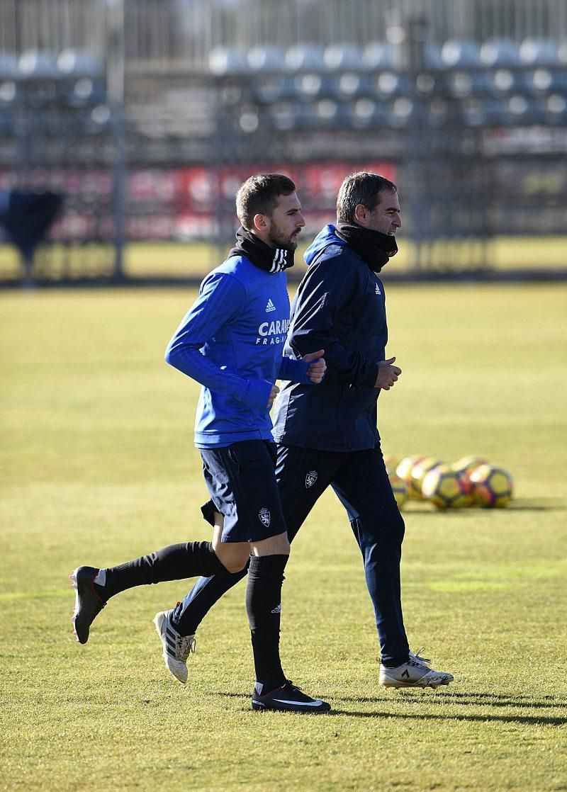 Sesión de entrenamiento del Real Zaragoza