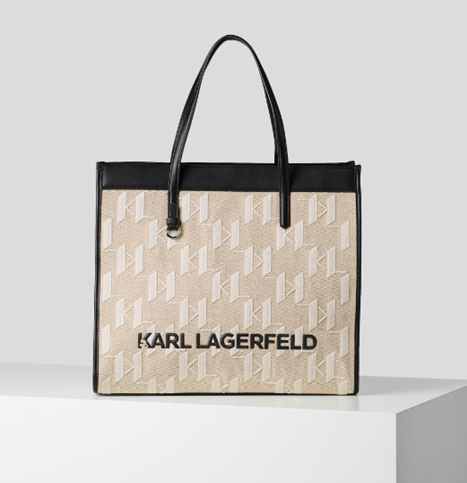 BOLSO TOTE K/SKUARE MONOGRAM, de Karl Lagerfeld