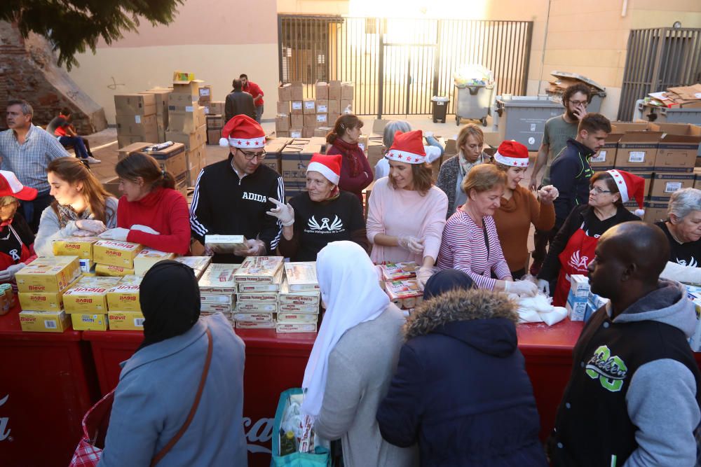 Los Ángeles Malagueños de la Noche reparten 3.000 menús