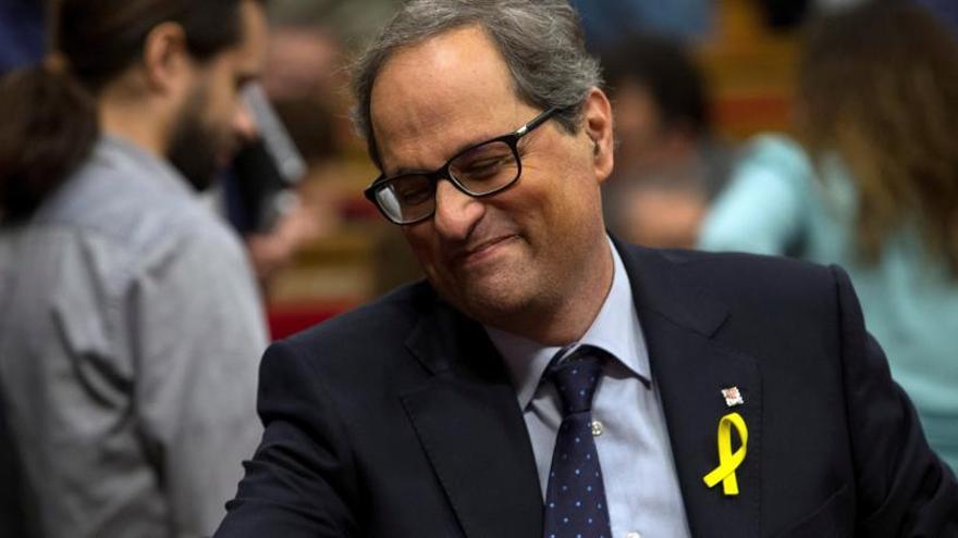 Torra promet «construir un estat independent» i restituir a Puigdemont