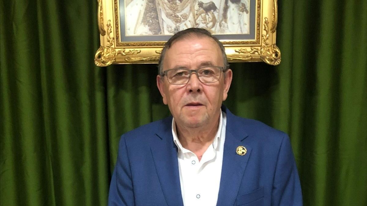 El presidente de la Agrupación de Cofradías de Lucena, Antonio Díaz.