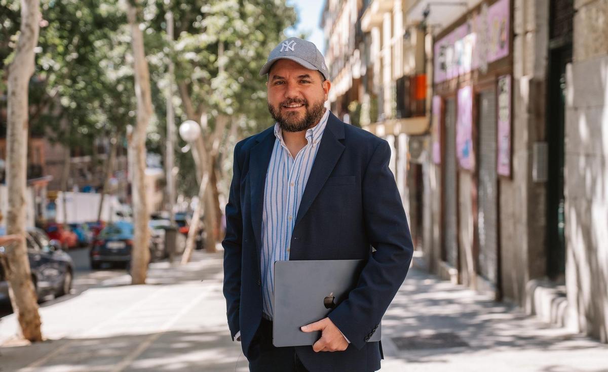El periodista e informático Manuel Moreno, fundador de TreceBits, en Madrid.