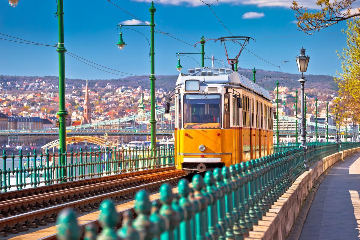 La ciudad de Budapest cuenta con una de las redes de tranvía más extensas de Europa