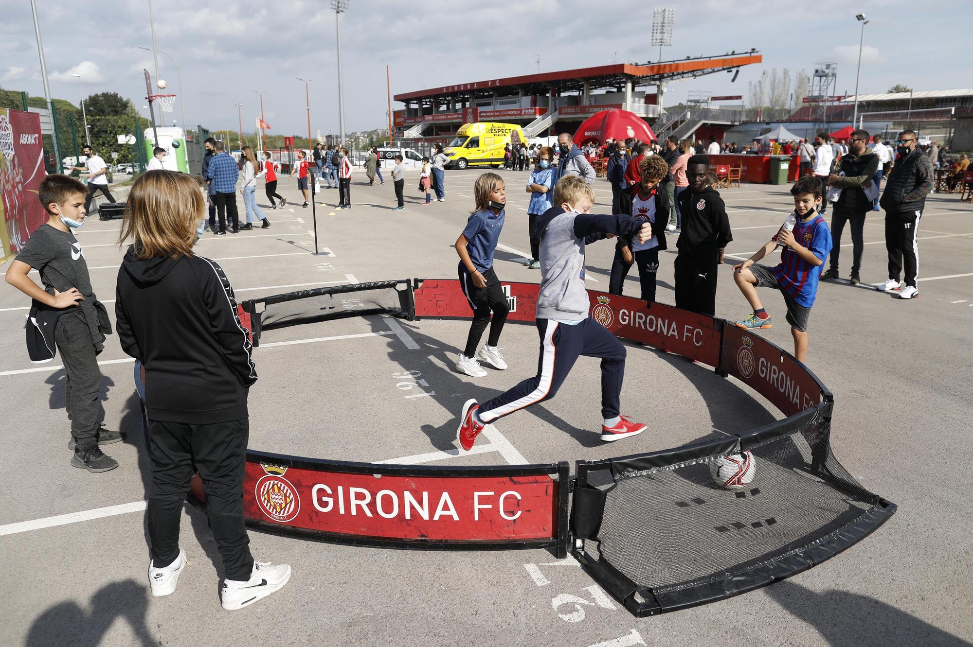 El Girona rep l'escalf de l'afició