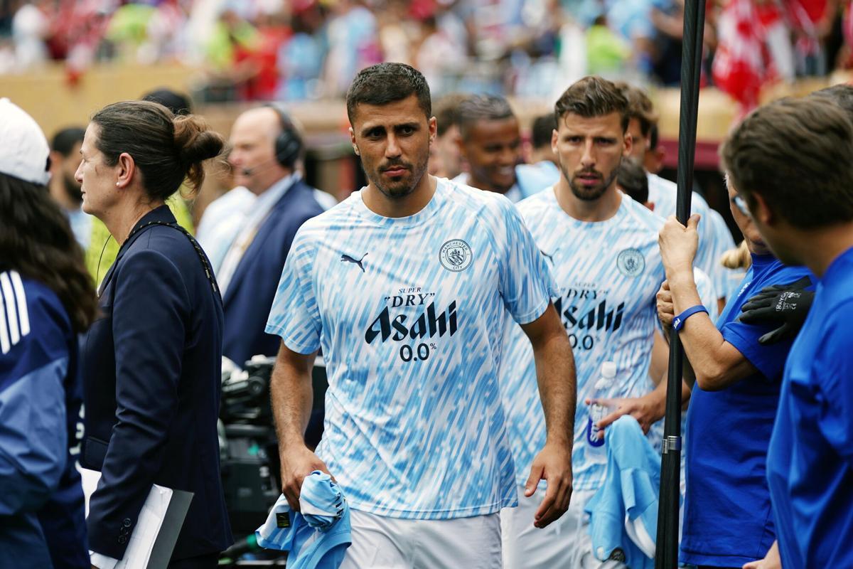 El centrocampista del Manchester City Rodri durante el Mundial de Clubes 2025