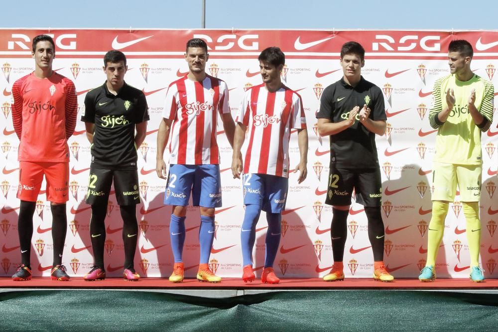 Presentación de la nueva equipación del Sporting para la temporada 2016/2017