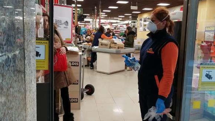 Medidas de precaución en un supermercado