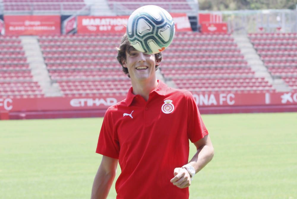 Presentació de Marc Gual com a nou jugador del Girona FC