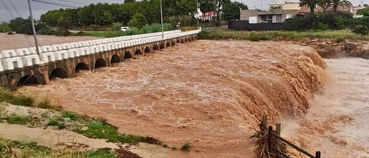 Barranco de Vinaròs tras la última DANA que azotó a la localidad castellonense.