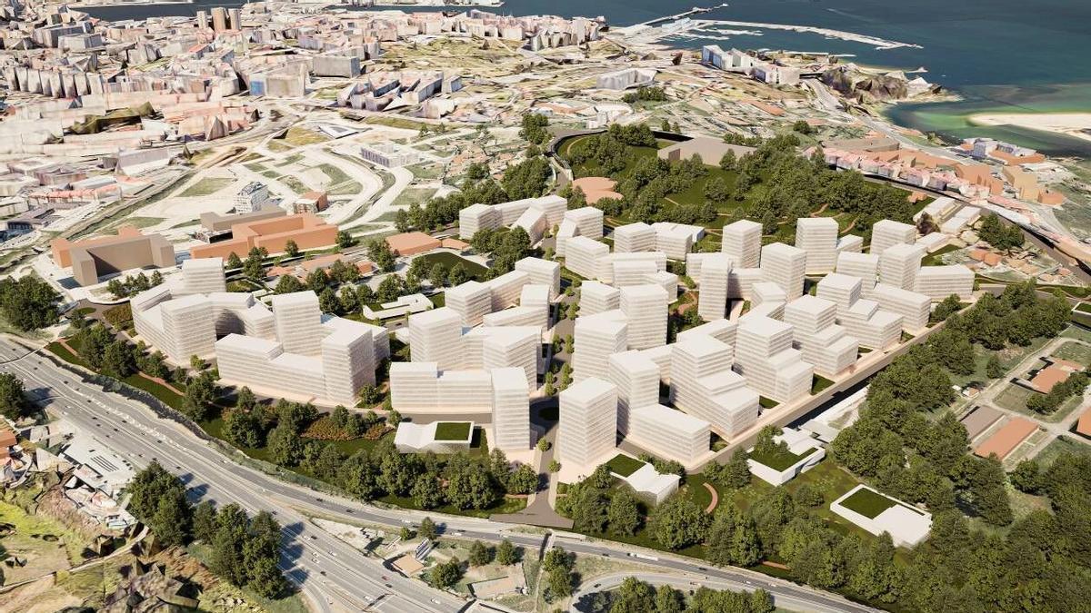 La Xunta descartó O Martinete, el campus y O Birloque para edificar su macrourbanización de viviendas en A Coruña