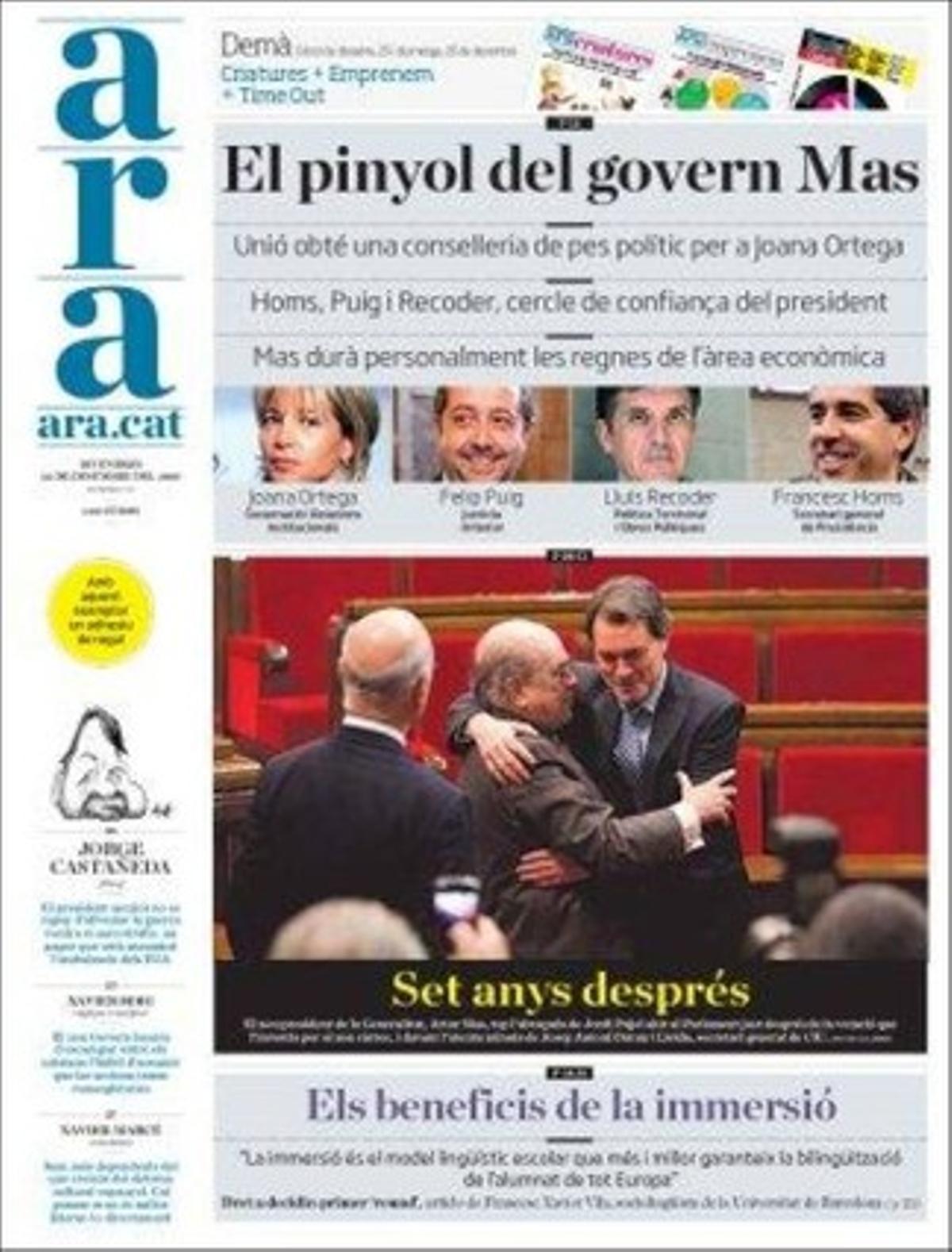 ’Ara’ destaca també que només 20 nens d’1.200.000 estan escolaritzats en castellà a Catalunya, encara que la Conselleria d’Educació tem que el nombre de peticions creixi per l’efecte de la sentència del Tribunal Suprem.