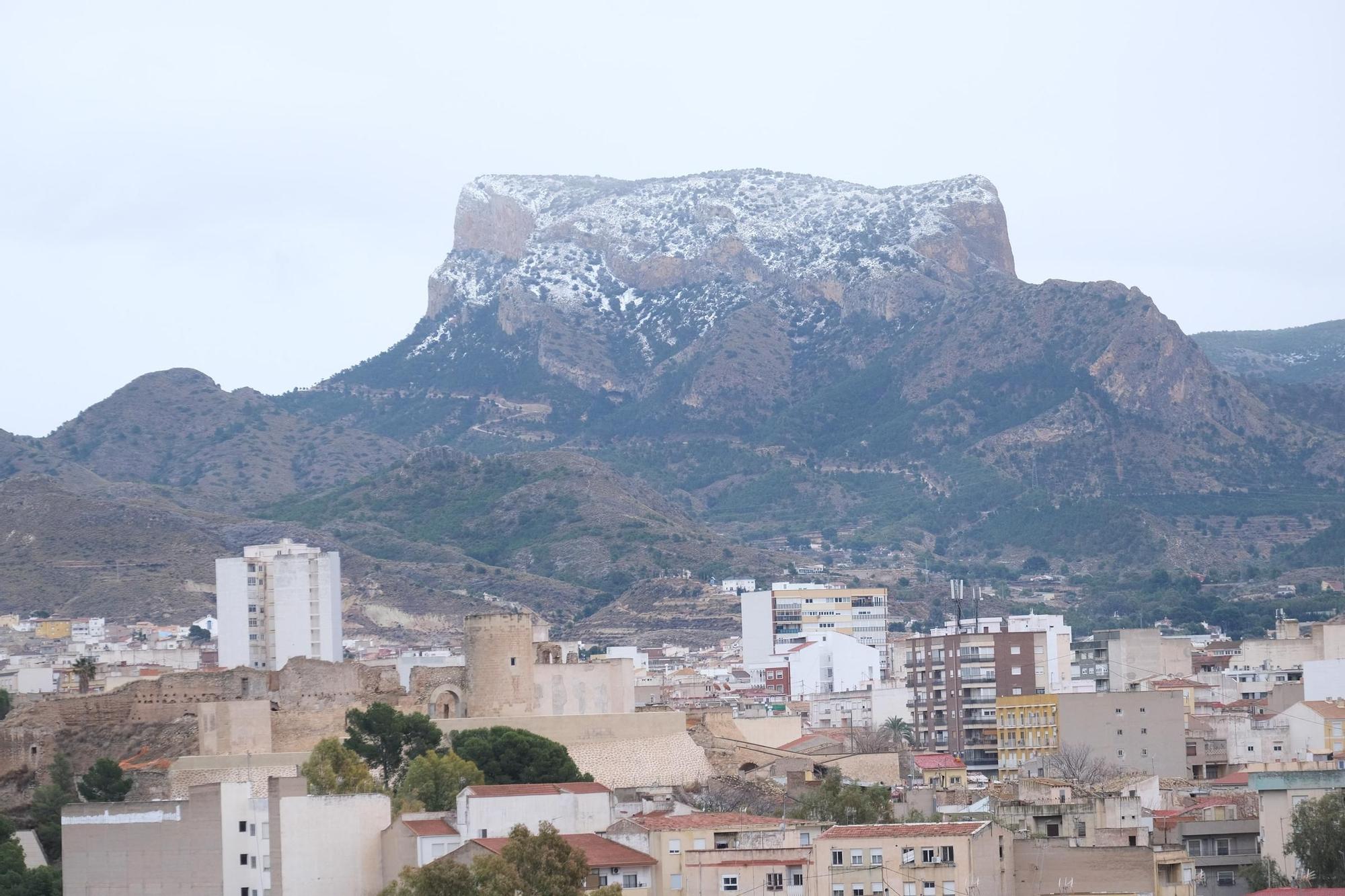 Nevada en el Alto Vinalopó