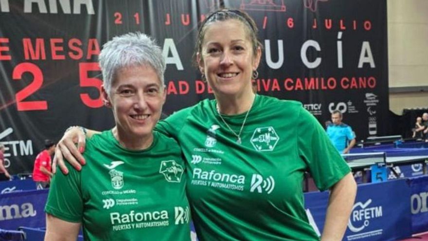 Belén Soto y Paula García compitieron en veteranas. | Cedida