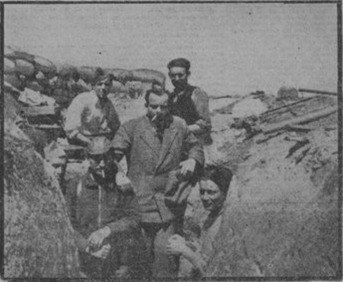 Fotografía del diario 'Paris–Soir' en el reportaje sobre el frente de Carabanchel