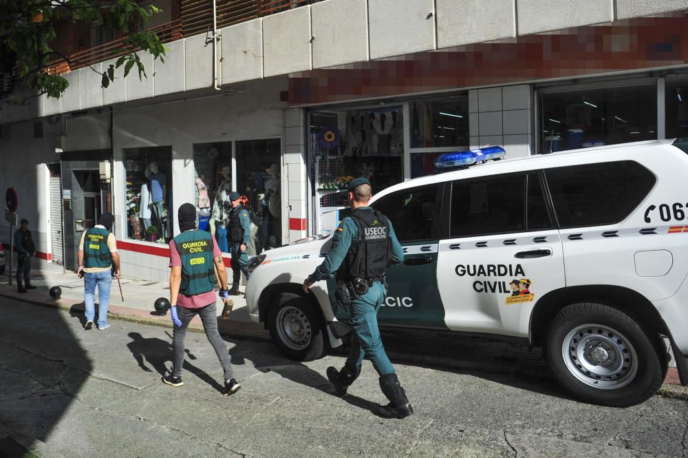 Al menos nueve detenidos en un nuevo golpe al narcotráfico en la comarca de Arousa