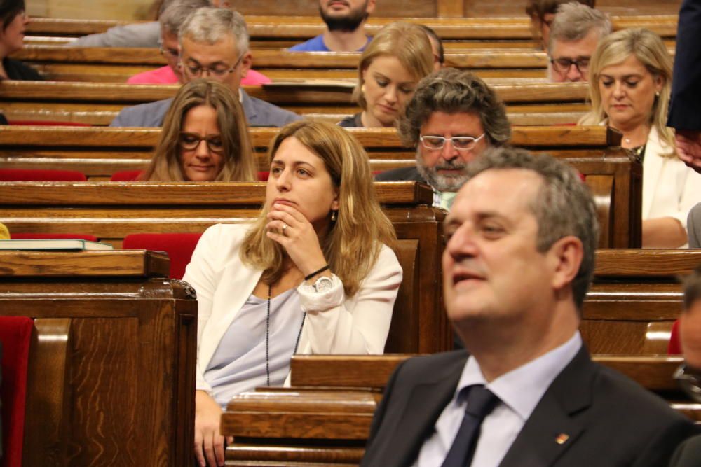 Ple del Parlament d'aprovació de la llei del referèndum