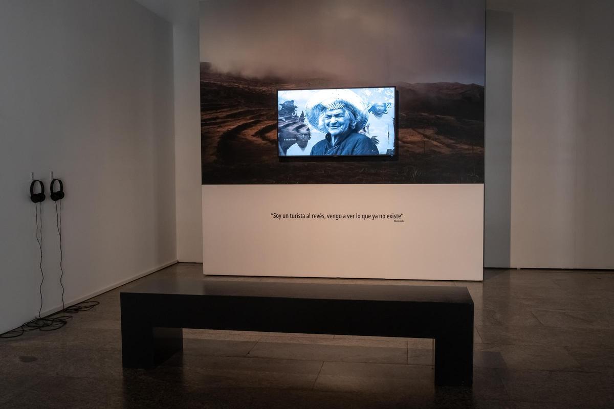 Una imagen de la instalación de la fotógrafa tinerfeña en Madrid.