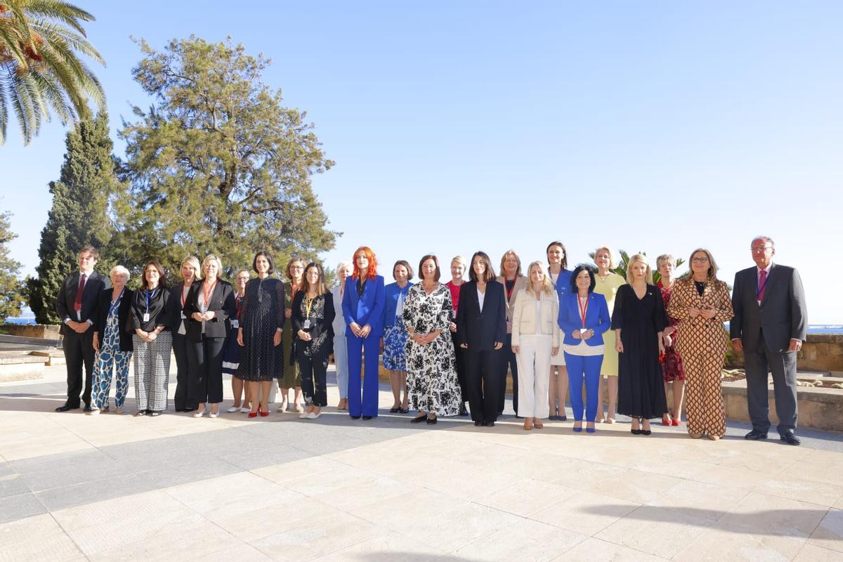 Participantes en la inauguración de la  Conferencia de Presidentes de Parlamentos de la Unión Europea en Palma