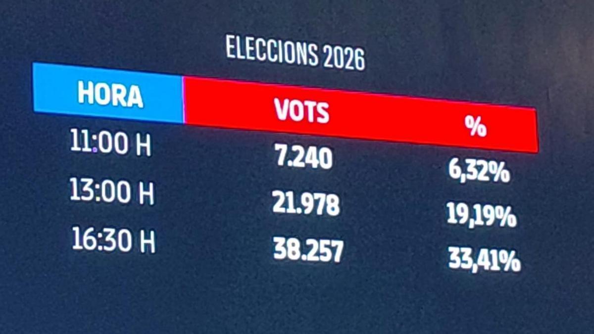 Cubells informa los números de las elecciones: un 33,41% de participación