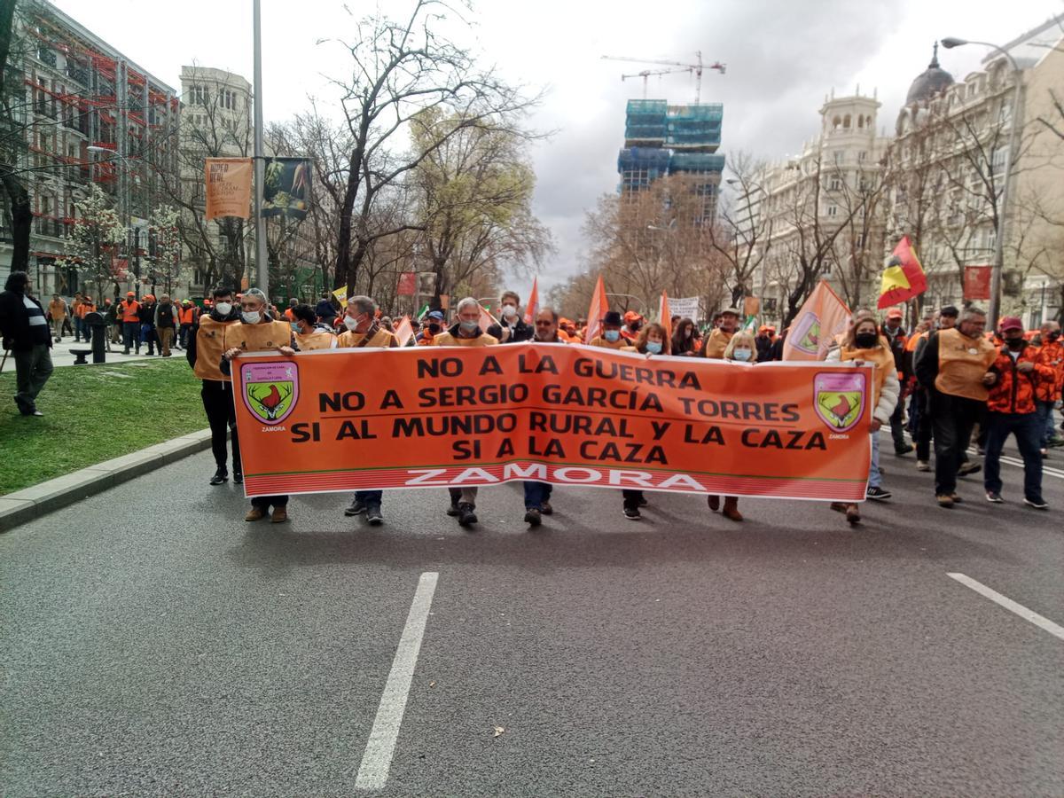 Miembros de la Delegación Provincial de Zamora de la Federación de Castilla y León de Caza.